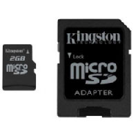 Kingston 2GB microSD Card w/ SD adapter (SDC/2GBCJ) Kingston 2GB microSD Card w/ SD adapter (SDC/2GBCJ)